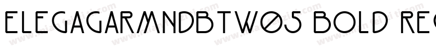 ElegaGarmndBTW05 Bold Regular字体转换